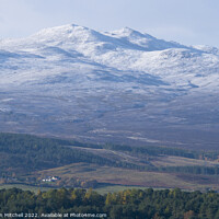 Buy canvas prints of First snows in the Scottish Highlands by Jonathan Mitchell