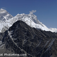 Buy canvas prints of Mount Everest, Khumbu Himalaya, Nepal, 2008 by Jonathan Mitchell