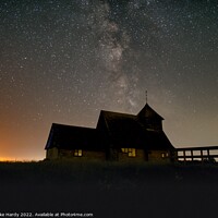 Buy canvas prints of Magical Milky Way Church by Mike Hardy