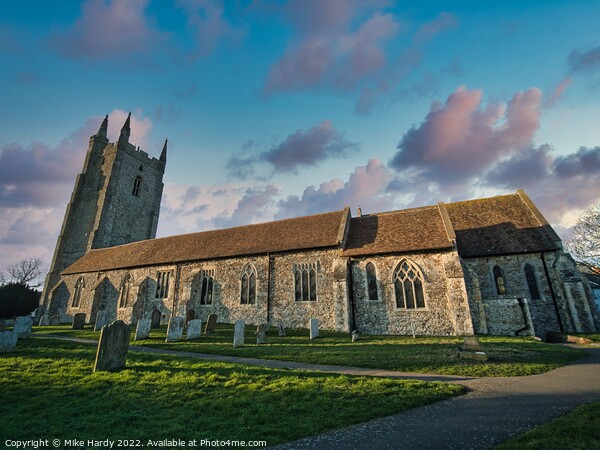 All Saints Church at Lydd Picture Board by Mike Hardy