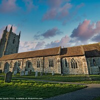 Buy canvas prints of All Saints Church at Lydd by Mike Hardy