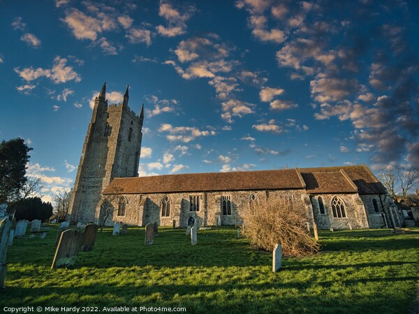 All Saints Church and Church yard at Lydd on the Romney Marsh Picture Board by Mike Hardy