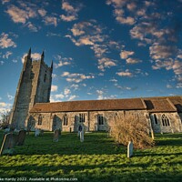 Buy canvas prints of All Saints Church and Church yard at Lydd on the Romney Marsh by Mike Hardy