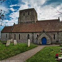 Buy canvas prints of St. Stephen's church Lympne by Mike Hardy
