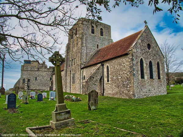St Stephens Church at Lympne Picture Board by Mike Hardy