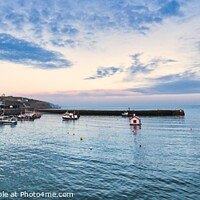 Buy canvas prints of Folkestone Harbour widescreen by Mike Hardy