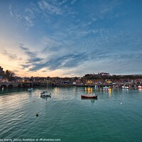 Buy canvas prints of Folkestone Harbour Viaduct and DSeafront by Mike Hardy