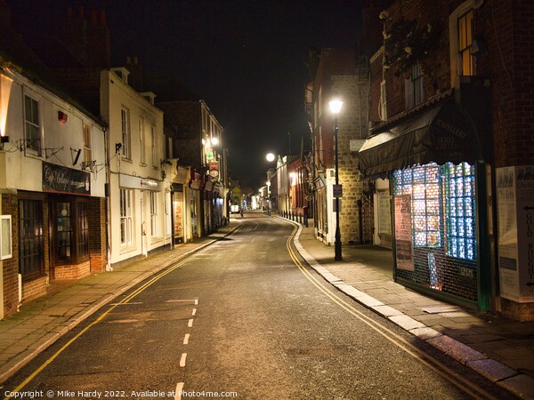 Hythe High Street at Night Picture Board by Mike Hardy