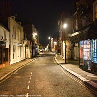 Buy canvas prints of Hythe High Street at Night by Mike Hardy