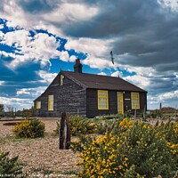Buy canvas prints of Prospect Cottage & Garden on Dungeness Beach Home of Derek Jarman by Mike Hardy