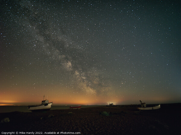 Dungeness plains beneath the Milky Way Picture Board by Mike Hardy