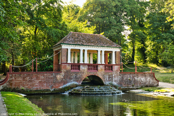 Ornamental Pagoda Bridge at Kearsney Court, Russell Gardens Picture Board by Mike Hardy