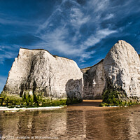 Buy canvas prints of Chalk formations at Botany Bay by Mike Hardy