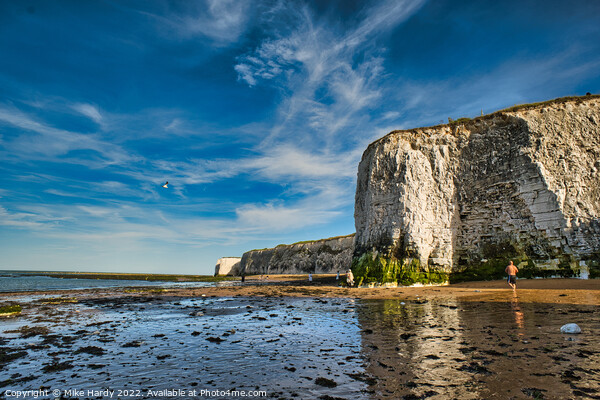 Chalk Cliffs at Botany Bay Broadstairs Picture Board by Mike Hardy