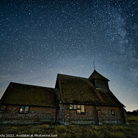 Buy canvas prints of Magical Church Beneath Stars by Mike Hardy