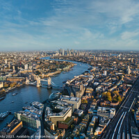 Buy canvas prints of Aerial view of London by Mike Hardy