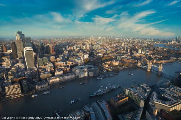 London view from the skies Picture Board by Mike Hardy