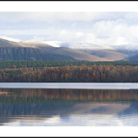 Buy canvas prints of Loch Insh in Speyside, Scotland in the autumn. by Keith Ringland