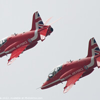 Buy canvas prints of Red Arrows  by Martin Pople