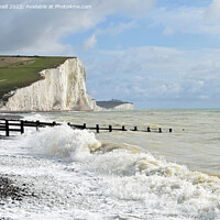 Buy canvas prints of Cliffs and waves   by Paul Daniell