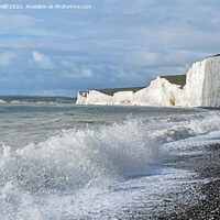 Buy canvas prints of Waves at Birling Gap  by Paul Daniell