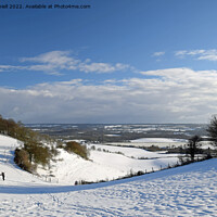 Buy canvas prints of Snow at Thurnham  by Paul Daniell