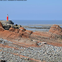 Vibrant Watchet Lighthouse Landscape