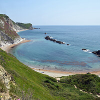 Worbarrow Bay Dorset Sand and Sea