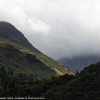 Buy canvas prints of Clouds Over Hilltops - Glenridding by Jenny Leavett