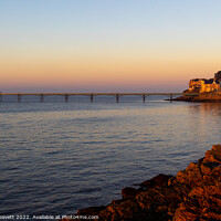 Buy canvas prints of Clevedon Pier at Sunset by Jenny Leavett