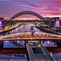 Buy canvas prints of Newcastle Quayside Sunrise by Lee Mansfield