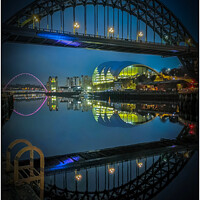 Buy canvas prints of Newcastle Quayside Bridge by Lee Mansfield