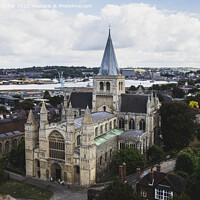 Buy canvas prints of Rochester Cathedral by Emily Crutcher