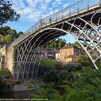 Buy canvas prints of View of Ironbridge on a Sunny Day  by Pamela Reynolds