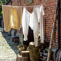 Buy canvas prints of Victorian Long Johns and Bloomers Drying on a Washing Line by Pamela Reynolds