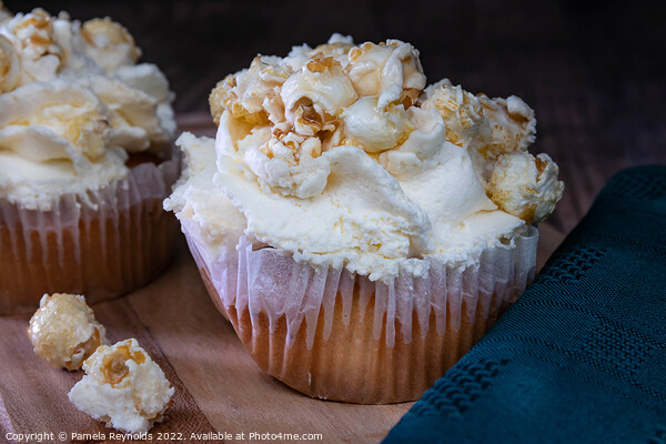 Cream Cupcakes with Toffee Popcorn Picture Board by Pamela Reynolds