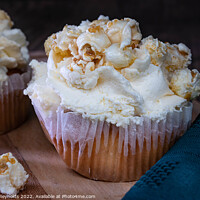 Buy canvas prints of Cream Cupcakes with Toffee Popcorn by Pamela Reynolds