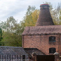 Buy canvas prints of Bottle Kiln at Coalport China Museum Shropshire by Pamela Reynolds