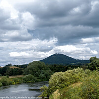 Buy canvas prints of Wrekin Hill with the River Severn by Pamela Reynolds