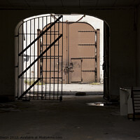 Buy canvas prints of Prison Main gate - from the inside. Abandoned Pudu jail, Kuala Lumpur by Gordon Dixon