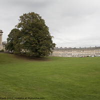 Buy canvas prints of Royal Crescent. A sweeping arc of Georgian houses , Bath in Somerset by Gordon Dixon