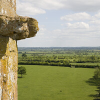 Buy canvas prints of Somerset levels from the top of the tower of Holy Trinity church, Long Sutton by Gordon Dixon