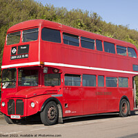 Buy canvas prints of The classic red  'routemaster' London bus - Seafront, Brighton by Gordon Dixon