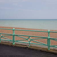 Buy canvas prints of Cast iron railings on Brighton Seafront by Gordon Dixon