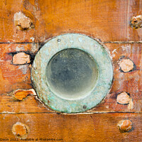 Buy canvas prints of Old brass porthole - Dubai Creek by Gordon Dixon