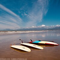 Buy canvas prints of Surfboards at the Ready,NZ  by Nick Edwards