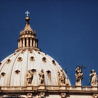 Buy canvas prints of Vatican City Rome,St.Peter’s Basilica Dome by Nick Edwards