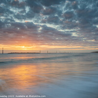 Buy canvas prints of Golden Dawn at Sea Palling by andrew loveday
