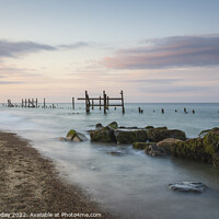 Buy canvas prints of Leading lines at Happisburgh by andrew loveday