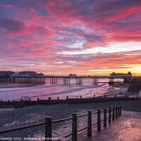 Buy canvas prints of Cromer beach sunrise  by andrew loveday